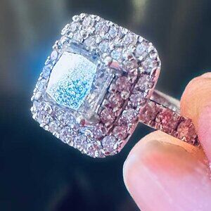 *Never Worn* Substantial 1.94CTW 18K White Gold Diamond Engagement Ring